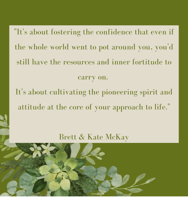 Image of text from quote on self-reliance from Brett and Kate McKay's book "The Art of Manliness"