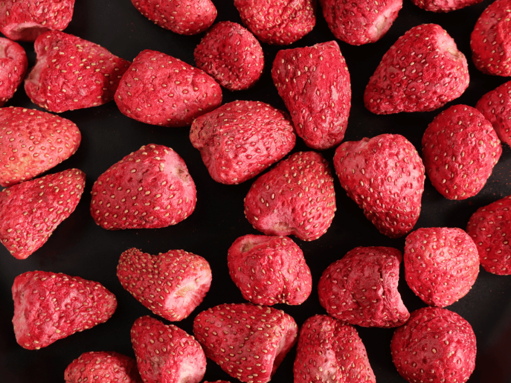 whole freeze dried strawberries