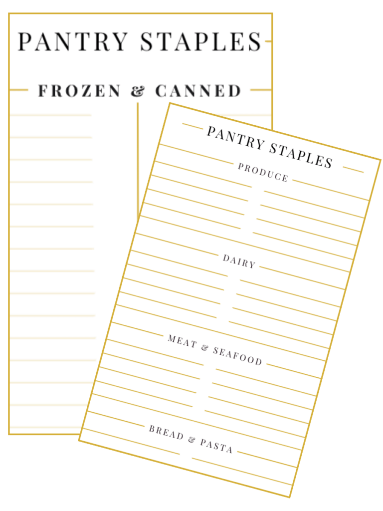 Pantry Staples List Printable: the Ultimate FREE List - Becoming ...