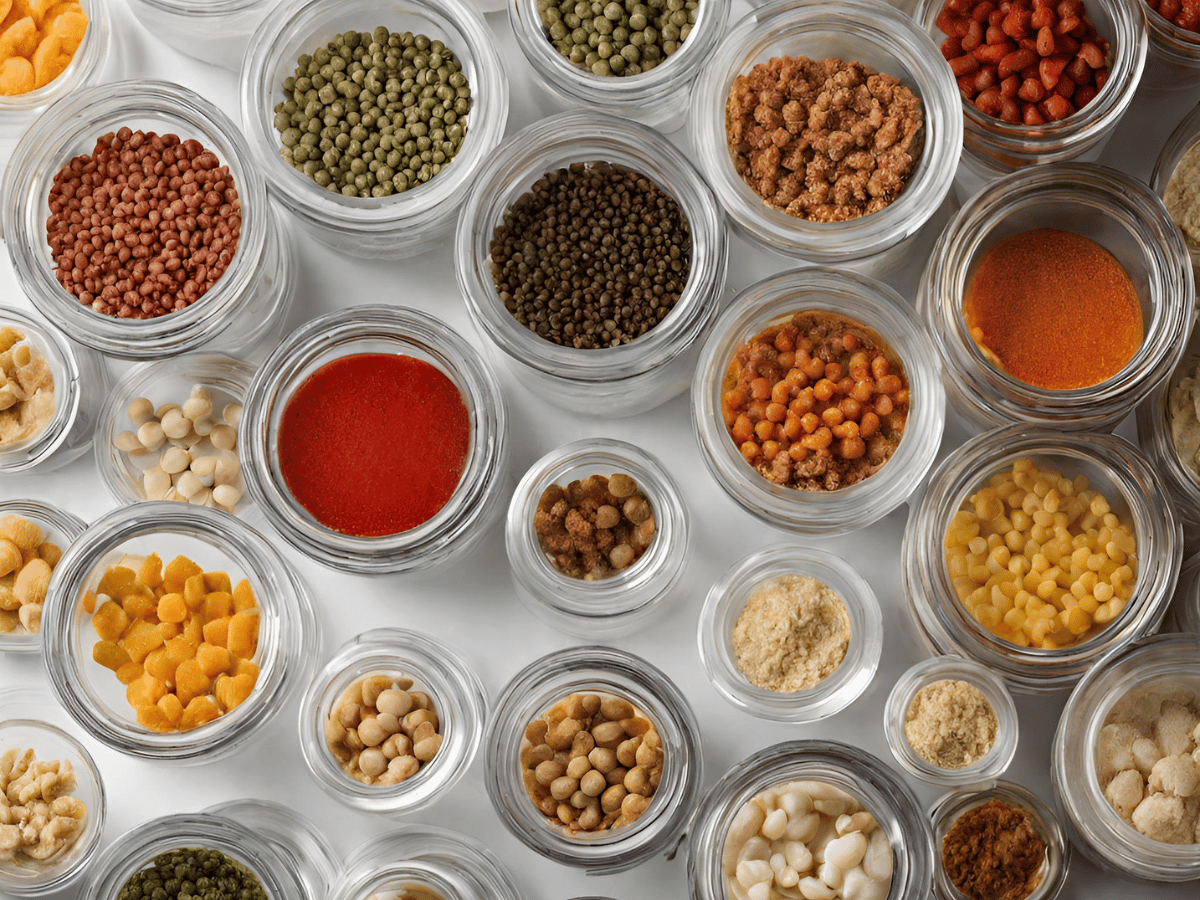 freeze dried foods in jars
