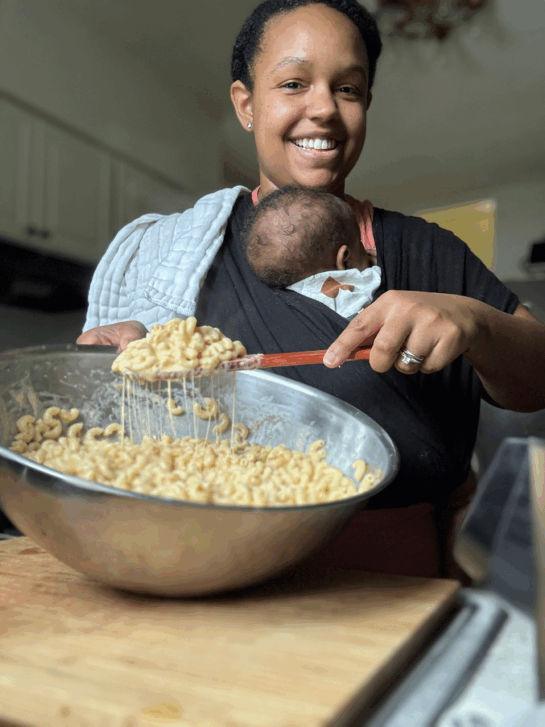 making cheesy homemade macaroni and cheese with no velveeta